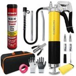Yatointo 16 Pcs 14OZ Grease Gun Kit 7000 Psi Leak-proof Spray Universal Nlgi #2. Fixed Price $57.03.