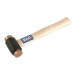 Copper Faced Hammer 1.75LB Hickory Shaft - Sealey CFH02 New. Fixed Price $95.05.