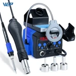Wep 740W Desoldering Station 2-IN-1 Iron Kit Hot Air Gun Rework Weld. Fixed Price $66.00.
