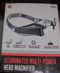 Illuminated Multi Power Head Magnifier, Se Co., MH1047L, 1.25" Glass Loupe. Fixed Price $17.00.