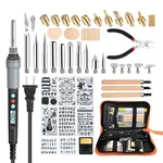 51PCS Wood Burning Kit, 90W 110V Tool With Engraving Soldering I.... Fixed Price $43.35.