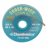 Chemtronics 80-1-10 Desoldering Wick, Ft., 1, Copper, Rosin. Fixed Price $8.19.