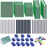 Smraza 104PCS Double Sided Pcb Kit, Prototype Boards For Diy Soldering And. Fixed Price $24.49.