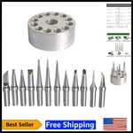 Precision 12-PIECE Weller Soldering Tips Set With Metal Holder For Professionals. Fixed Price $49.89.