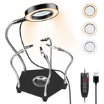 Lytool Helping Hands Soldering Station With 3X Magnifying Glass Dimmable Led,.... Fixed Price $35.74.