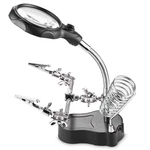 Led Stand Loupe, Lighted Helping Third Hands Clamp Clip Magnifying.... Fixed Price $14.76.