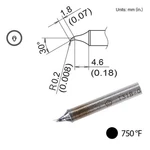 Hakko T31B-02JS02 Soldering Tip, 30 Bent, 750 F / 400 C, X 1.8MM 4.6MM. Fixed Price $18.50.