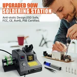 90W Electric Led Soldering Iron Station Kit Auto Sleep Adjustable Temperature. Fixed Price $38.51.