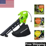Electric 3-IN-1 Garden Tool: Leaf Blower, Vacuum & Mulcher With 10-GALLON Bag. Fixed Price $69.69.