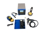 Hakko FX973-010 Three Channel Rework Station With FX-9701 Iron And FR-4103 Gun. Fixed Price $2111.17.