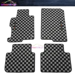 Floor Mat For 13-17 Honda Accord Sedan Carpet Black Gray Checkered 4PCS W/ Mugen. Fixed Price $69.99.