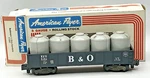 American Flyer Gauge 9301 B&o Gondola W/5 Cannister Load In Ob - Excellent. Fixed Price $19.99.