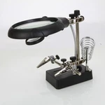 Led Stand Loupe, Lighted Helping Third Hands Clamp Clip Black. Fixed Price $30.16.