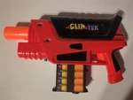 Rare Buzz Bee Clip Tek Blaster Red And Black Air Warriors Shell Toy Gun. Fixed Price $39.99.