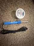 Hakko Blue NQ508 40W Corded Soldering Iron Fine Tip + Flux 2OZ. Fixed Price $25.00.