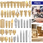 43X Brass Wood Burning Tips Set Pyrography Engraving 3D Print Smoothing M4 Screw. Fixed Price $12.33.