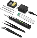 Workpro Dc Soldering Iron Kit Fast Heating Pen 3 Tip Oled Display. Fixed Price $50.99.