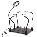 Feita Helping Hands Soldering Clamp Station, 3X Led Magnifying Glass Wit.... Fixed Price $47.45.
