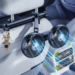 Dual Head Car Cooling Fan For Back Seat With Extension Usb Powered-long Arm. Fixed Price $41.85.