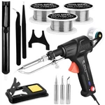 Veeviiy 120W Adjustable Soldering Gun Kit 11-PIECE Electronics Repair Set. Fixed Price $45.27.