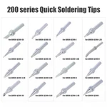 Q200 Series For Use Quick 3202/203H/376D/LF3000/TS2200 Soldering Tip Designed. Fixed Price $16.66.