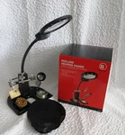 Radio Shack Helping Hands With Magnifier Glass Hobby Soldering Station Craft. Fixed Price $22.09.