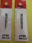 2 Lot Ungar 7155 Chisel 1/8" Thread Tip For Princess Standard Soldering Iron. Fixed Price $9.95.