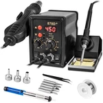 2 1 Hot Air Rework Soldering Iron Station Kit, Precision Circuit Board Sol.... Fixed Price $50.58.