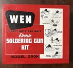 Vintage Wen 250K Soldering Gun Kit 250W With Original Case Tips Papers Tested. Fixed Price $48.75.