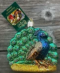 Proud Peacock Old World Christmas Tree Ornament Blown Glass Hand Painted 4. Fixed Price $21.00.