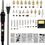 Wood Burning Kit Adjustable Temp 200-450C Pyrography Pen Set 60W 25 Tips Diy. Fixed Price $25.65.