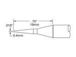 Metcal SSC-645A Cartridge, Bevel, 0.4MM (0.016IN), 60 Deg. Fixed Price $43.17.