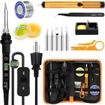 Soldering Iron Kit 80W Lcd Adjustable Temperature 180-520 13-IN-1. Fixed Price $28.39.