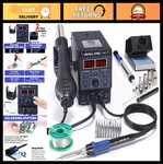 2-IN-1 Hot Air Rework & Soldering Iron Station, 10 Tips, 4 Nozzles, F/ C, Sleep. Fixed Price $132.99.