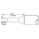 Metcal CVC-5CH0020A Soldering Cartridge, Long Reach Chisel, 2.0MM. Fixed Price $51.91.