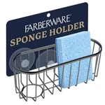 Farberware Sponge Holder For Kitchen Sink Brushed Metal Caddy Organiz. Fixed Price $20.14.