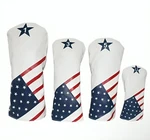 Golf Wood Head Covers Set 4PCS Driver 1 3 5 Ut Hybrid Soft Lined Club Protectors. Fixed Price $37.99.