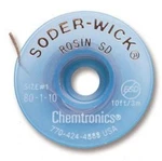 3PC Chemtronics 80-1-10 Soder-wick Rosin Sd Braid, 10-FT White. Fixed Price $60.93.