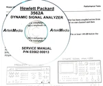 Hp 3562A Dynamic Signal Analyzer Service Manual W/schematics 2-VOLS. Fixed Price $13.75.
