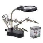 Third Hand Soldering Iron Stand Holder Magnifier Helping Station Tool. Fixed Price $13.44.