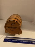 Vintage Hennessy Wood Barrel Bottle Case Container Canister With Stand Rare. Fixed Price $69.99.
