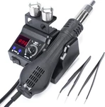 8858-V Hot Air Rework Station Kit With Compact Size, Integrated Nozzle Holde. Fixed Price $74.98.