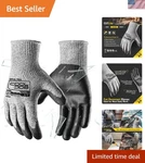 12/120 Pairs Cut Resistant Safety Work Gloves With Grip, 13 Gauge Seamless Sh.... Fixed Price $73.17.