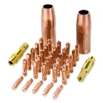 34-PIECE Mig Welding Tips & Nozzles Kit, 0.035", For Lincoln 100L Tweco Mini/#. Fixed Price $29.99.