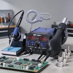 Wep 938BD-II 2IN1 Soldering Station Hot Air Gun Heat Rework Smd Welding Tool. Fixed Price $33.99.