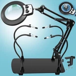 Kuvrs Helping Hands Soldering Station, 10X Magnifying Glass With Light St.... Fixed Price $91.68.