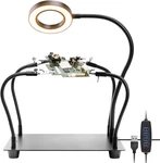 Helping Hands Soldering Station With 5X Magnifying Glass Light, Pcb. Fixed Price $41.88.