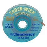 Chemtronics Desoldering WICK,10 FT.,4,COPPER,ROSIN 80-4-10. Fixed Price $21.08.
