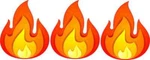 1.75IN X 2IN Fire Stickers Car Truck Vehicle Bumper Decal. Fixed Price $8.99.