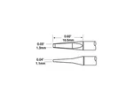 Metcal PTTC-802 Tweezer Cartridge, Blade, 1.27MM (0.05IN). Fixed Price $114.42.
